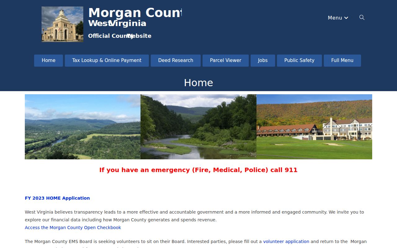 Morgan County criminal record government entry point