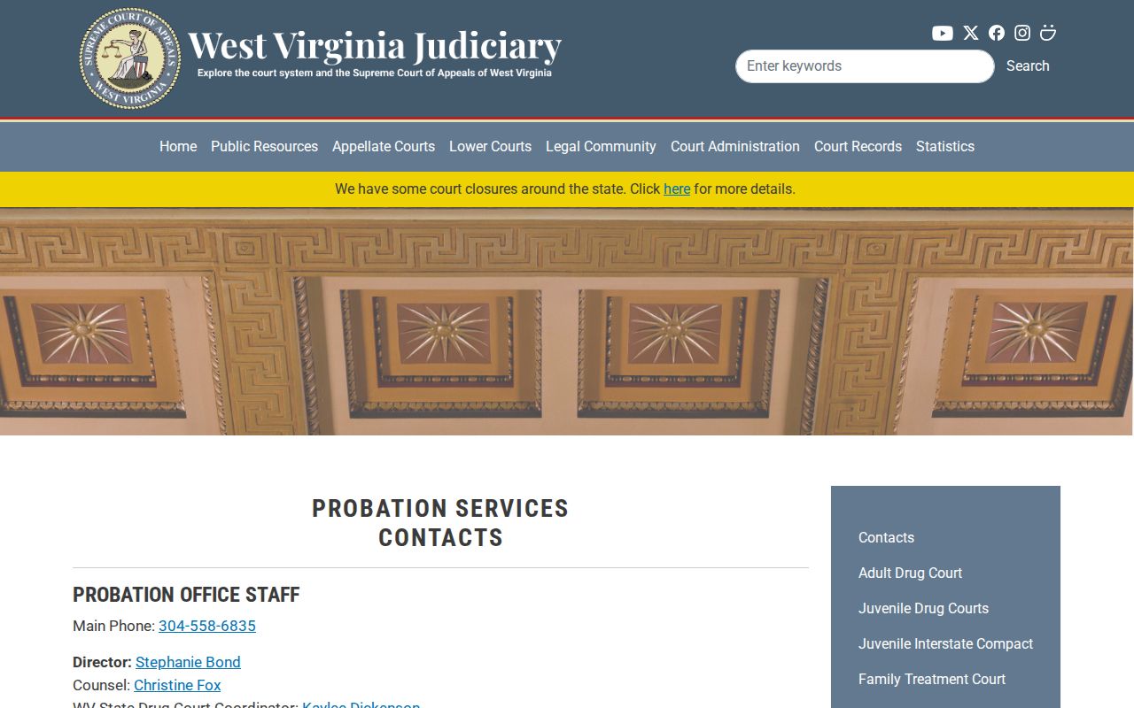 Morgan County criminal probation record contact channel