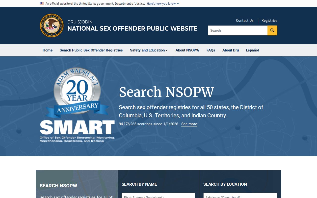 Morgan County sex offender check through the national NSOPW search
