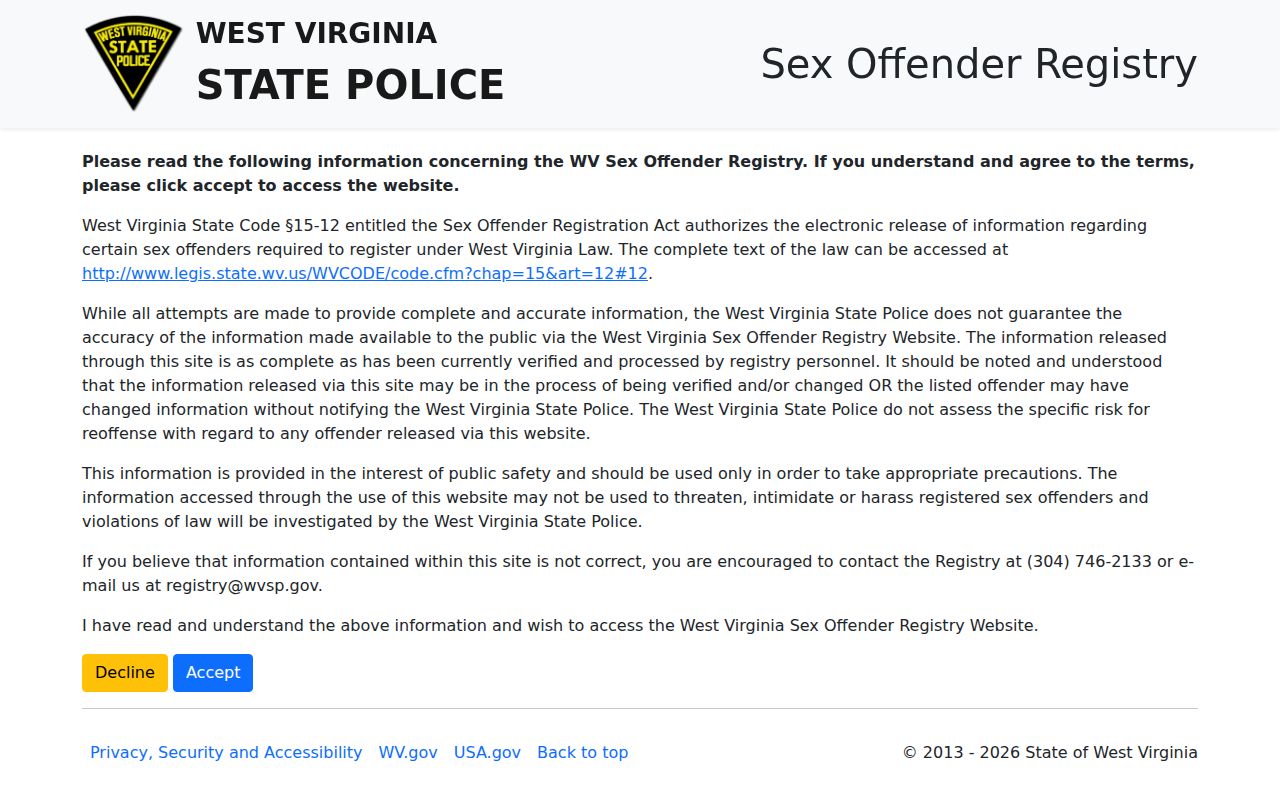 Morgan County sex offender check official registry search form